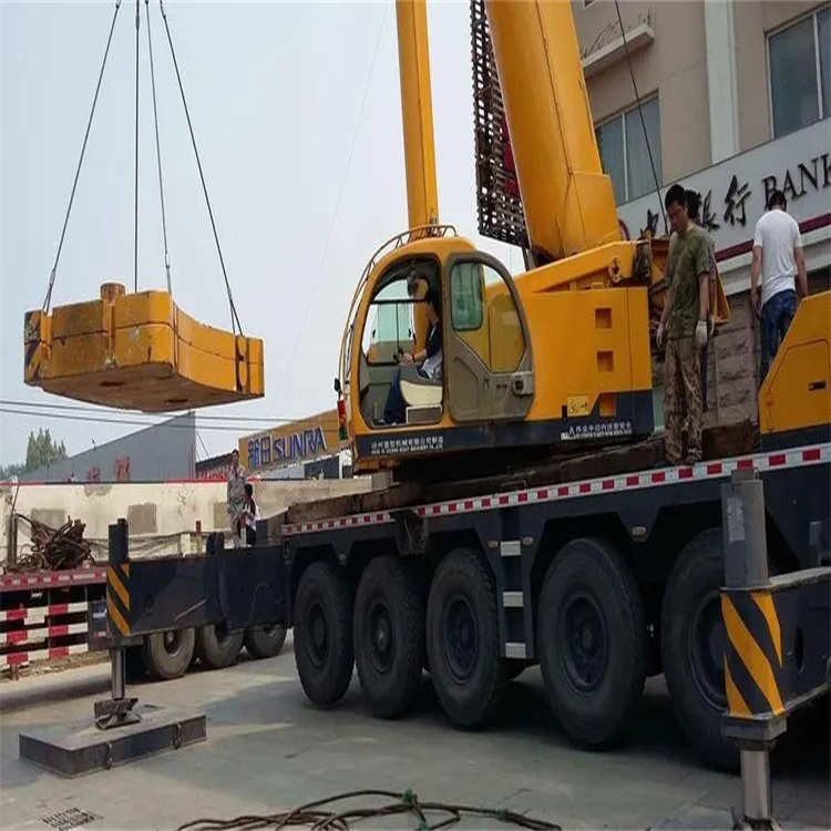 福州仓山当地吊车出租|机器吊装|75吨|工厂搬迁服务